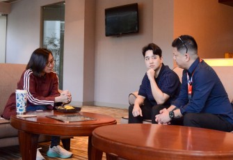 Wakil Menteri Ekonomi Kreatif, Irene Umar, menerima audiensi Big Ground Entertainment bersama KANVERSE Korea untuk membahas peluang kolaborasi dalam pengembangan indutri kreatif, Epicentrum XXI, Jakarta, Selasa (10/03/2026).