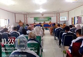 Pelatihan Vokasi Nasional Batch 1–Tailor Made Training (TMT) yang berlangsung sejak 1 hingga 15 April 2026 di UPT BLK Lubuk Sikaping