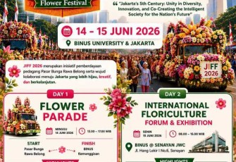 BINUS Dorong Pasar Bunga Rawa Belong Jadi Destinasi Florikultura
