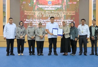Bupati Bintan Roby Kurniawan SPWK saatg Serahkan DPA 2026