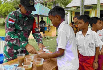 Pemenuhan gizi siswa perbatasan 