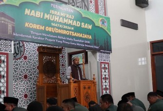 Peringatan Isra Mikraj Korem 081/DSJ, Kamis (22/1)