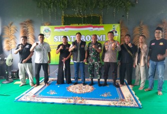 Silaturahmi paguyuban pencak silat di wilayah desa binaan 