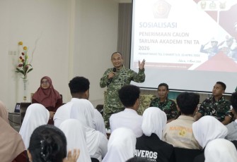 Sosialisasi Penerimaan Calon Taruna Akademi TNI TA 2026 di SMA Averos 