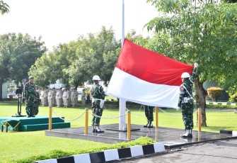 Upacara bendera prajurit Kodim 0802/Ponorogo 