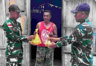 Lebaran berkah Yonarmed 12 Kostrad 