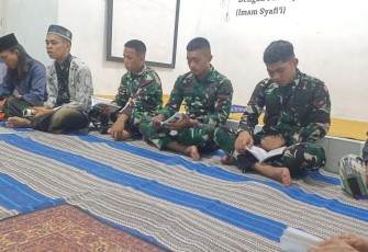 Yasinan bersama warga desa Sukorejo