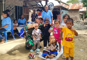 Posyandu ibu dan anak di perbatasan
