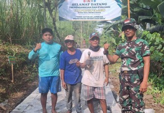 Pavingisasi jalan Dusun Klagin Desa Brabe rampung 100 persen