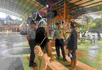 Patroli di lokasi wisata