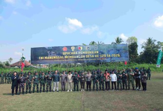 Upacara Pembukaan TMMD ke-129 di Desa Ledok Tempuro