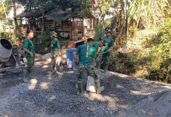 Pengerjaan rabat beton desa Ledok Tempuro