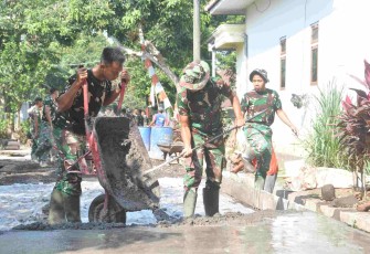 Serda Efendi semangat pengecoran jalan
