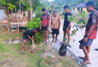 Tanam pohon hijaukan Kampung Sesor