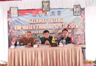 Ketua Tim Wasev TMMD ke-129, Ir Pusterad, Brigjen TNI Mukhlis 