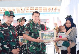 Ketua Tim Wasev TMMD ke-129, Ir Pusterad, Brigjen TNI Mukhlis 