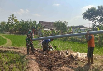 Penguatan irigasi pertanian di wilayah desa binaan