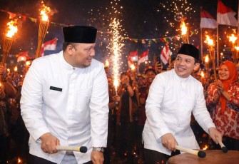 Wali Kota Bengkulu Dedy Wahyudi dan Wakil Wali Kota Bengkulu Rony Tobing / Foto : MC 
