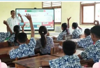 Suasana pembelajaran digital di kelas
