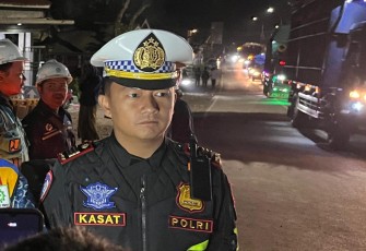 Kasatlantas Polres Jember AKP Bernadus Bagas Simarmata