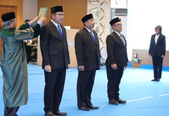 Kepala BNPB Lantik Tiga Pejabat Pimpinan Tinggi Pratama di Lingkungan BNPB