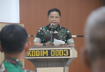 Komandan Kodim 0803/Madiun, Letkol Inf I Nyoman Adhisaputa