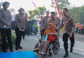 Polda Jatim Gelar Bakkes Layani 2.500 Warga di RS Bhayangkara Jombang