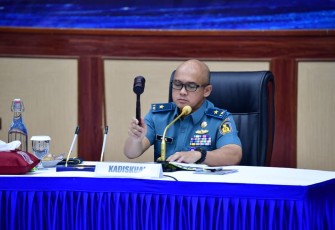 Kepala Dinas Keuangan Angkatan Laut (Kadiskual) Laksamana Pertama TNI Azil Sadagori Achmad bertempat di Gedung Serbaguna (GSG) Denma Mabesal, Jakarta