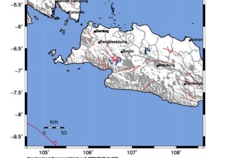 Gempa Bumi Tektonik M3.2 Dirasakan di Wilayah Bogor Jawa Barat 