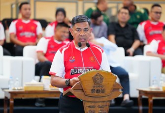 Asisten Personel (Aspers) Panglima TNI Marsda TNI Djohn Amarul, S.A.B. secara resmi membuka Open Tournament Bola Voli Piala Panglima TNI Tahun 2026 