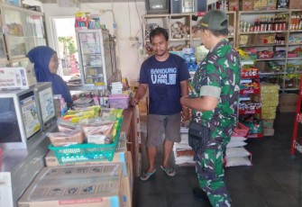 Babinsa Kodim Ponorogo Blusukan Pasar
