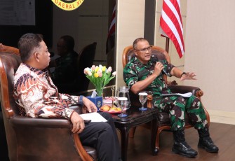Perkuat Sinergi Pengamanan Kegiatan Strategis, Kodaeral XIV Sorong Terima Kunjungan SKK Migas dan BP Berau Ltd
