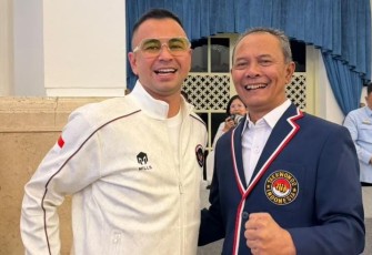 Ketua Umum Pengurus Besar Taekwondo Indonesia (Ketum PBTI) Letjen TNI Richard Tampubolon menghadiri pelepasan Kontingen Indonesia ke Asian Games Aichi-Nagoya 2026