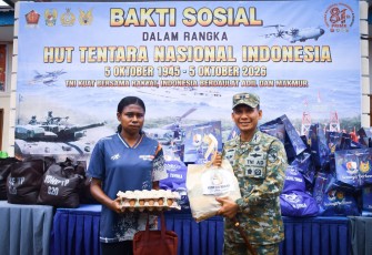 Semarak HUT ke-81 TNI, Bakti Sosial di Nawaripi Disambut Antusias Warga