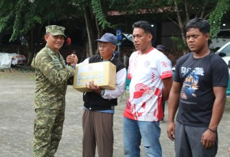 Kodim 0315/Tanjungpinang Gelar Pengobatan Gratis, Pasar Murah dan Pembagian Sembako 