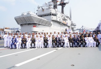 Panglima TNI Jenderal TNI Agus Subiyanto memimpin Upacara Shipnaming dan Pengukuhan Komandan KRI Sriwijaya-100, bertempat di Dermaga 107, Pelabuhan Tanjung Priok, Jakarta Utara, Kamis (24/09/2026)