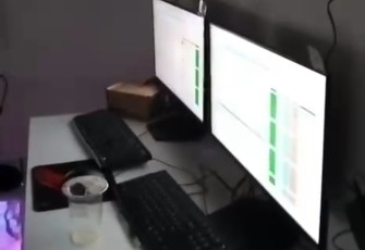 Barang bukti PC di TKP rumah judol di kawasan KPAD Cijantung, Jakarta