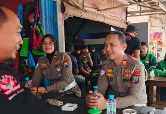 Polresta Malang Kota Rangkul Komunitas Ojol Waspadai Dampak Isu Global