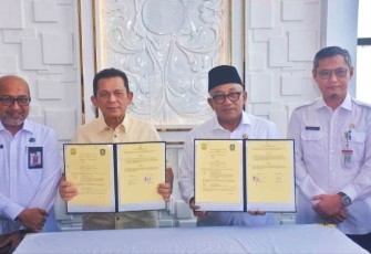 Gubernur Kepri dan Wali Kota Tanjungpinang Tandatangani Serah Terima Aset Daerah