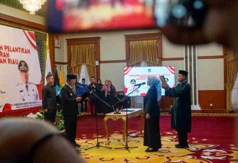 Pemkot Tanjungpinang Hadiri Pelantikan Sekda Provinsi Kepri