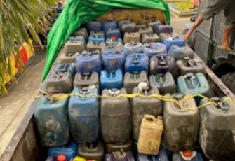 98 jerigen ukuran 35 liter berhasil diamankan oleh Polres Manggarai