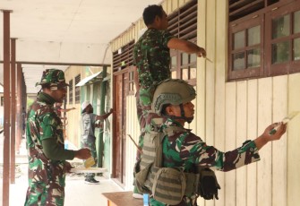 Karya Bakti Merah Putih SMP Negeri 1 Mulia Kab. Puncak Jaya
