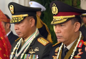 Panglima TNI saat Hadiri Upacara Peringatan Detik-Detik Proklamasi di Istana Merdeka