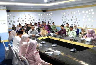 Rapat pengisian kuesioner Monev Keterbukaan Informasi Publik yang digelar Diskominfo Bintan di Ruang Rapat 3 Kantor Bupati Bintan, Rabu (23/9/2026).