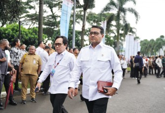 Menteri Ekonomi Kreatif, Teuku Riefky Harsya, menghadiri Rapat Koordinasi Nasional (Rakornas) 2026 bersama penerintah daerah di Sentul International Convention Centre (SICC), Bogor, Senin (2/2/2026).