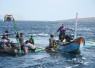 Tim SAR Lanal Banyuwangi saat Evakuasi Nelayan Laka Laut di Perairan Selat Bali 