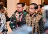 Presiden Jokowi saat memberikan keterangan pers usai pembukaan Rapim TNI Polri di Jakarta 