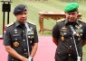 Panglima TNI Jenderal TNI Agus Subiyanto saat bersama Kasad Jenderal TNI Maruli Simanjuntak di Mabesad, Jakarta, Jumat (1/12/2023).