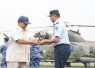 Menteri Pertahanan RI Prabowo Subianto saat menyerahkan delapan unit helikopter angkut berat H225M, kerja sama industri antara PTDI dengan Airbus Helicopters, Prancis, kepada Kepala Staf Angkatan Udara Marsekal TNI Fadjar Prasetyo di Lanud Atang Sendjaja Bogor, Jumat (1/12/2023). 