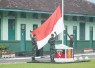 Upacara bendera 17-an prajurit Yonarmed 11/GG/2/2 Kostrad, Rabu (17/4)